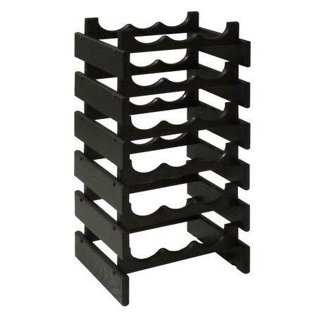 RAZOREDGE 18 Bottle Dakota Wine Rack, Black RA3951978